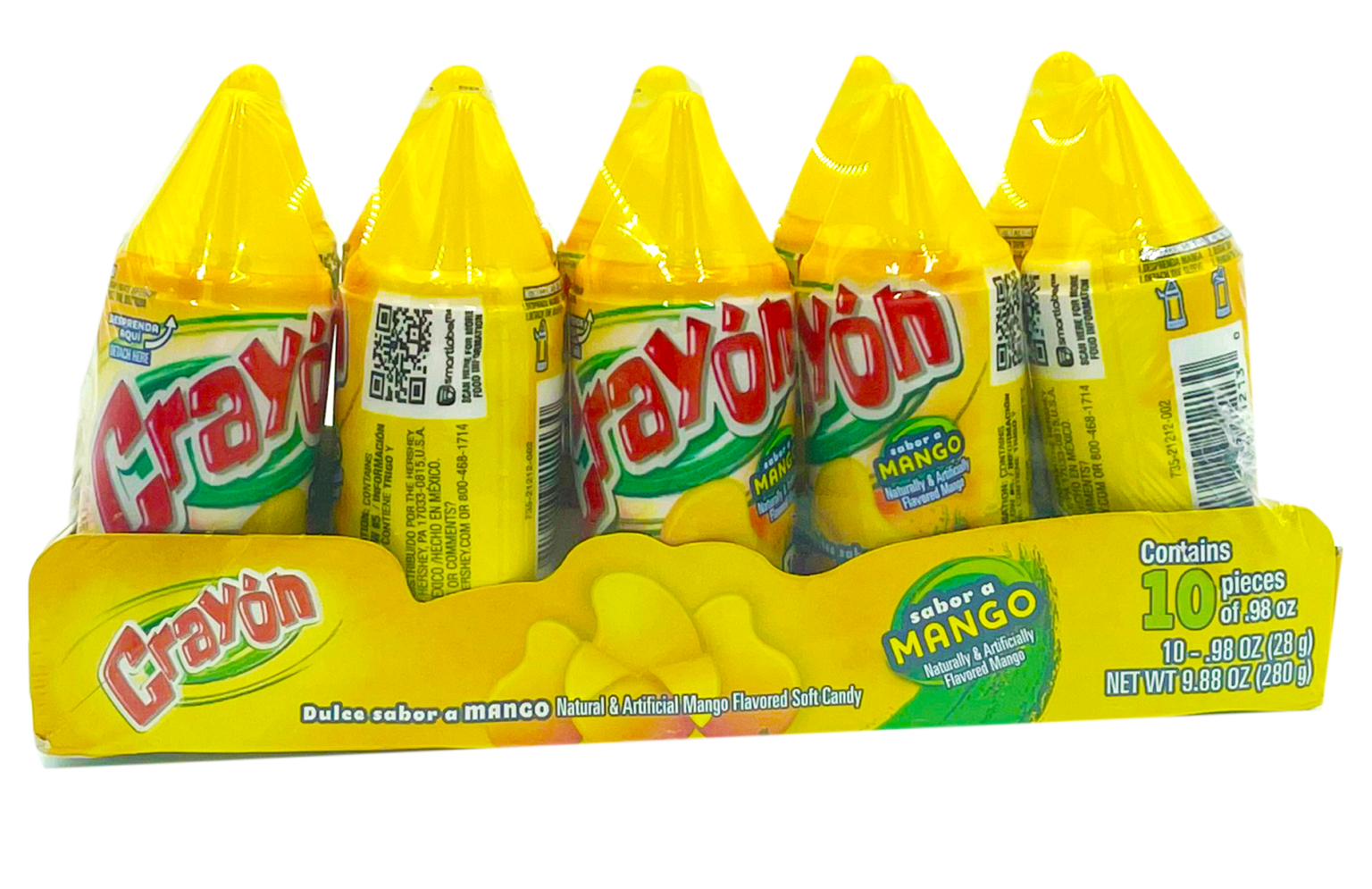 Crayon Tray Mango 10 pz 2 Amigos